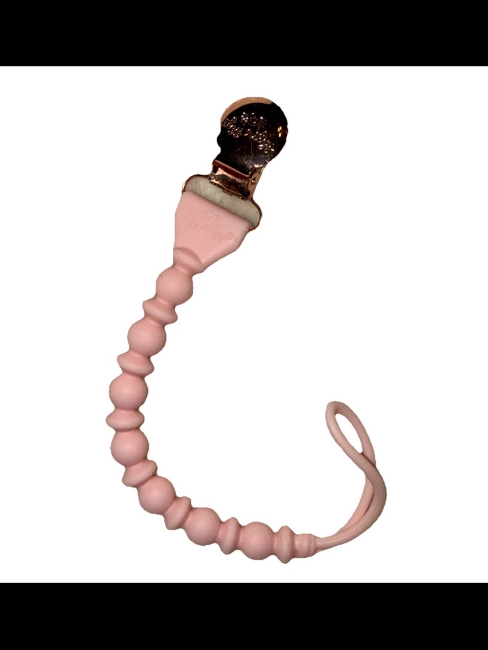 Itzy Ritzy Sweetie Strap Silicone Pacifier Clip - Pink